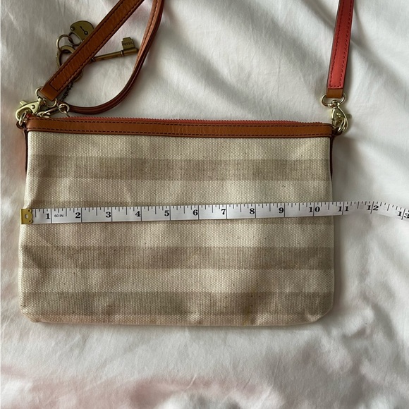 Fossil Coated Canvas Striped Shoulder Bag - Picture 10 of 11